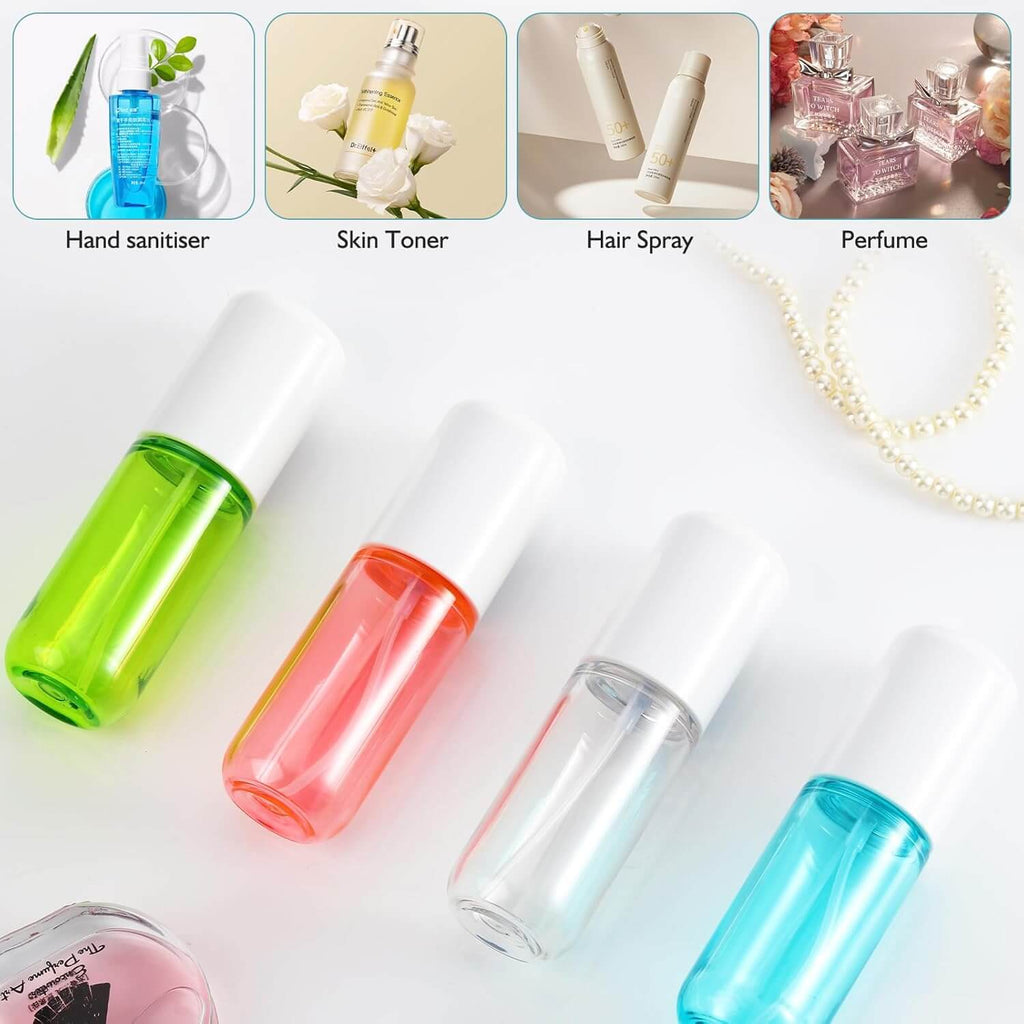 Jovyx TravelMist – Navulbare Mini Sprayflesjes in verschillende kleuren voor parfum, gezichtsmist en desinfectiemiddel.