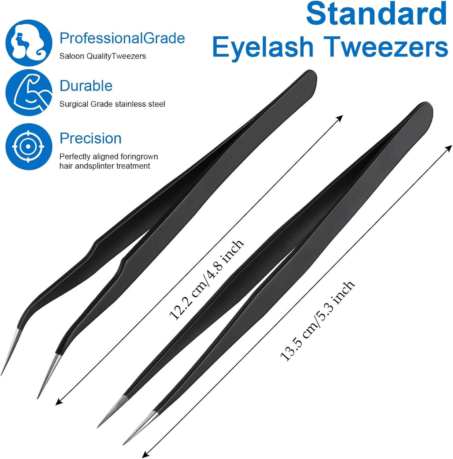 Medivita Precisie Pincet Set – Recht & Gebogen Tip