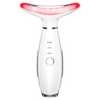 Jovyx Face & Neck Massager – Verstevigend Hulptool met LED-lampen voor huidversteviging en ontspanning.