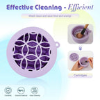 Jovyx FoldClean portable silicone cleaner for effective make-up brush cleaning and organizing.
