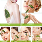 Jovyx Jade Roller – Gezichtsmassager gebruikt voor gezichtsmassage op voorhoofd, wangen en hals.