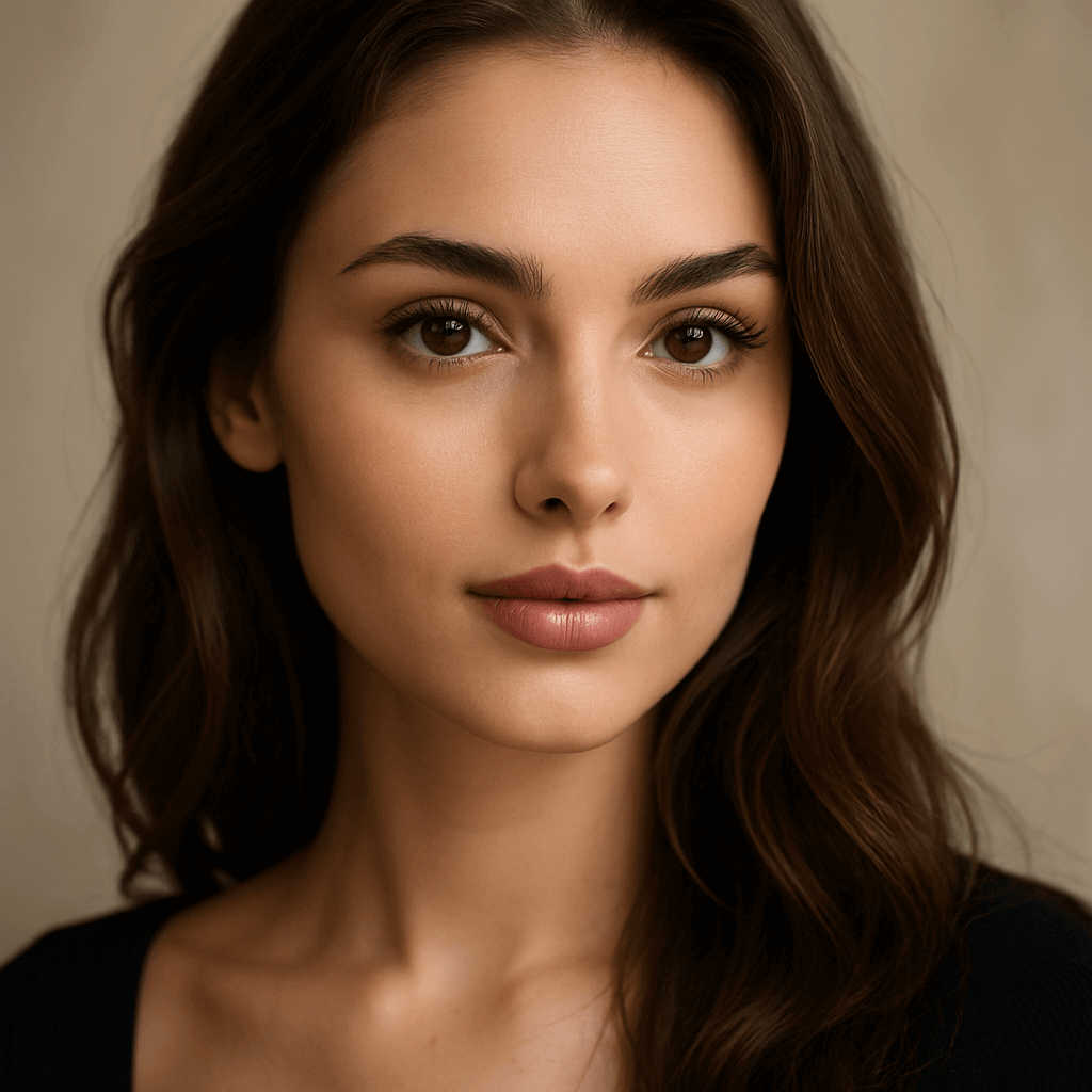 Jovyx Lippenstift op natuurlijk make-up look met glanzende en verzorgde lippen.