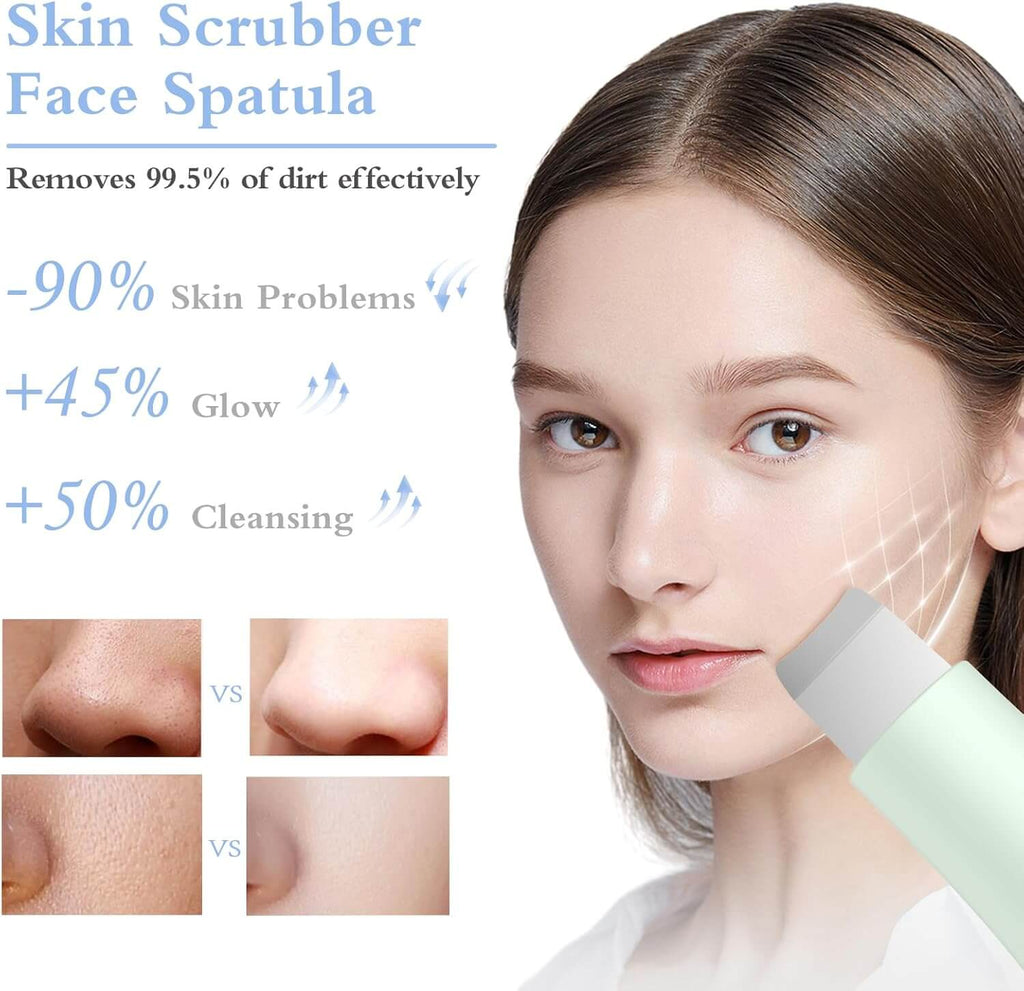 Jovyx PureSkin – Siliconen Scrubber & Spatelreiniger voor effectieve huidreiniging en massage.