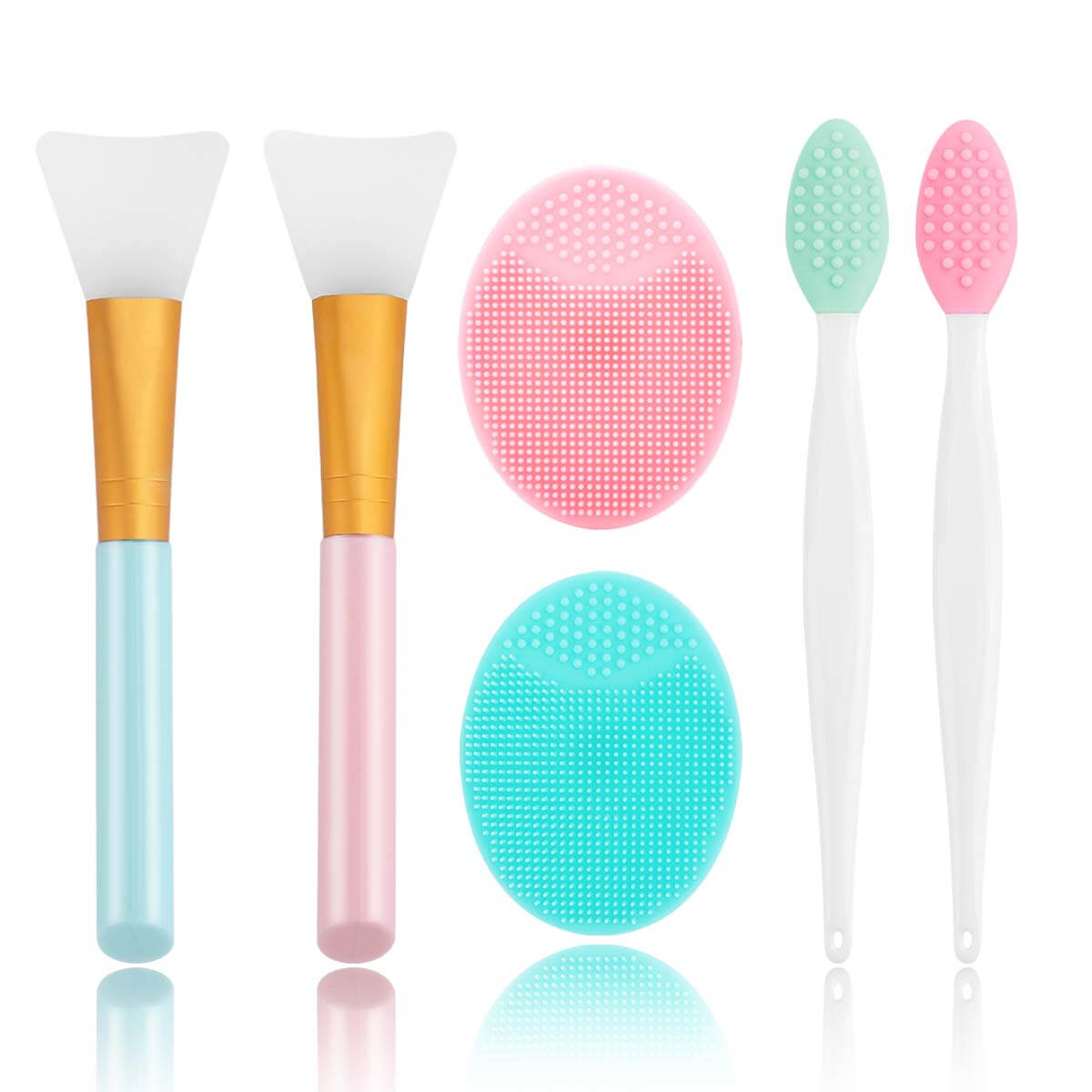 Jovyx Silicone Face Brush – Exfoliërende Reiniging, zachte siliconen borstelset voor effectieve huidreiniging.